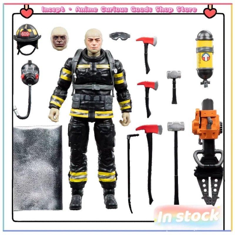 

In Stock Hasbro GI Joe Firefighter Search and Rescue 6-Inch Articulated Action Figure Deluxe Set Collectible Birthday Gift