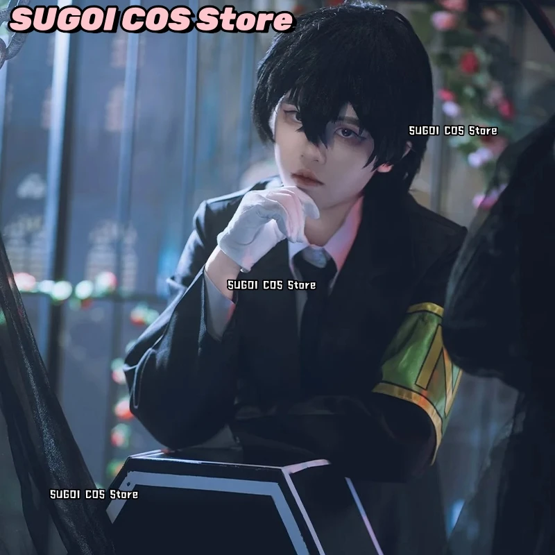 

abSS^Limbus Company Lee Box Solemn Mourning Theme Cosplay Costume Customization Anime Character Outfit With Iconic Accessory