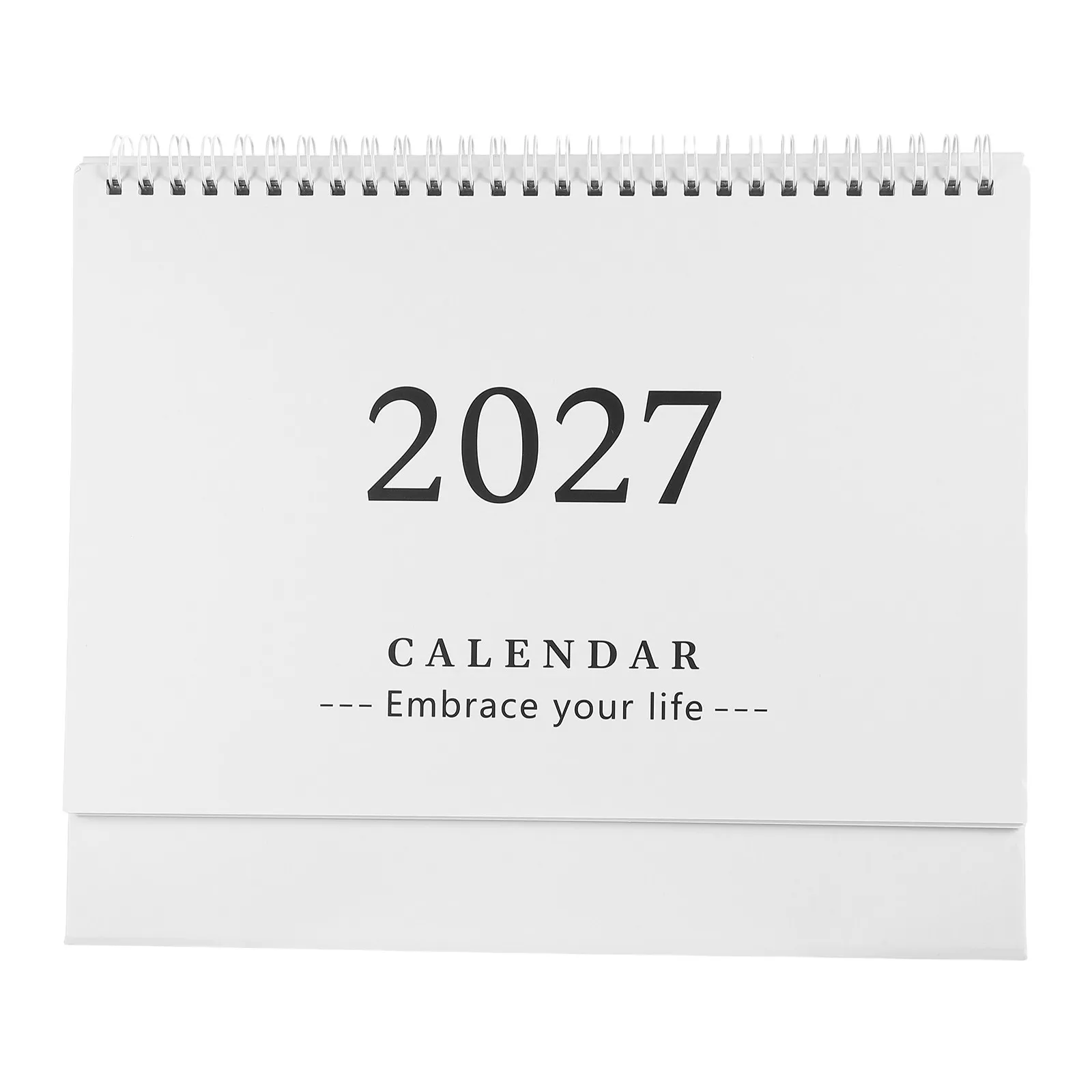 Mini Desk Calendar 2027 Desktop Tent Small Monthly Standing Calendar Thick Paper Daily Planning Academic Schedule Tear Away