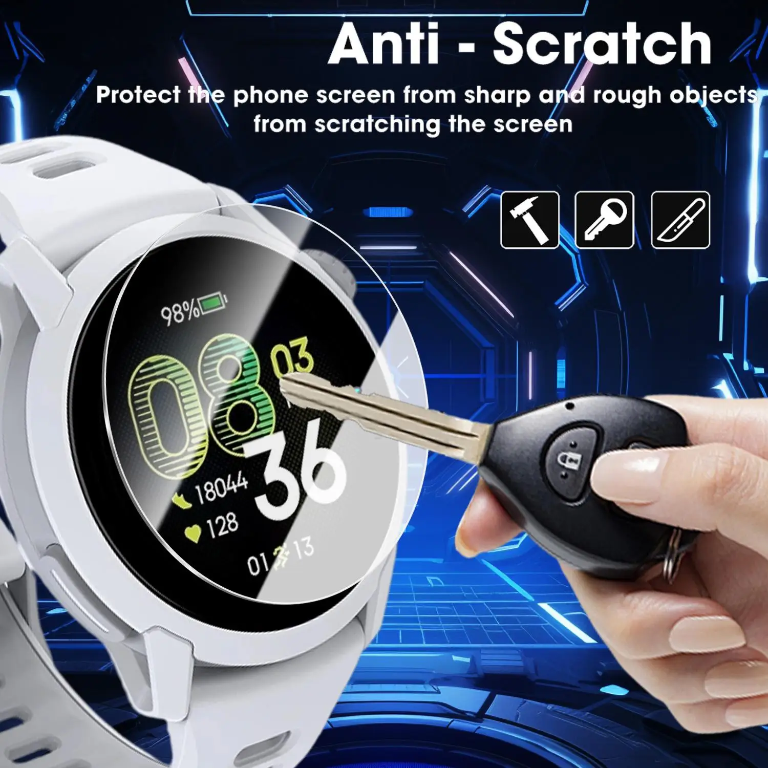 For COROS PACE 4 Tempered Glass Screen Protectors with Easy To Install Kit Clear Anti-scratch Sports Watch Film for Coros Pace 4