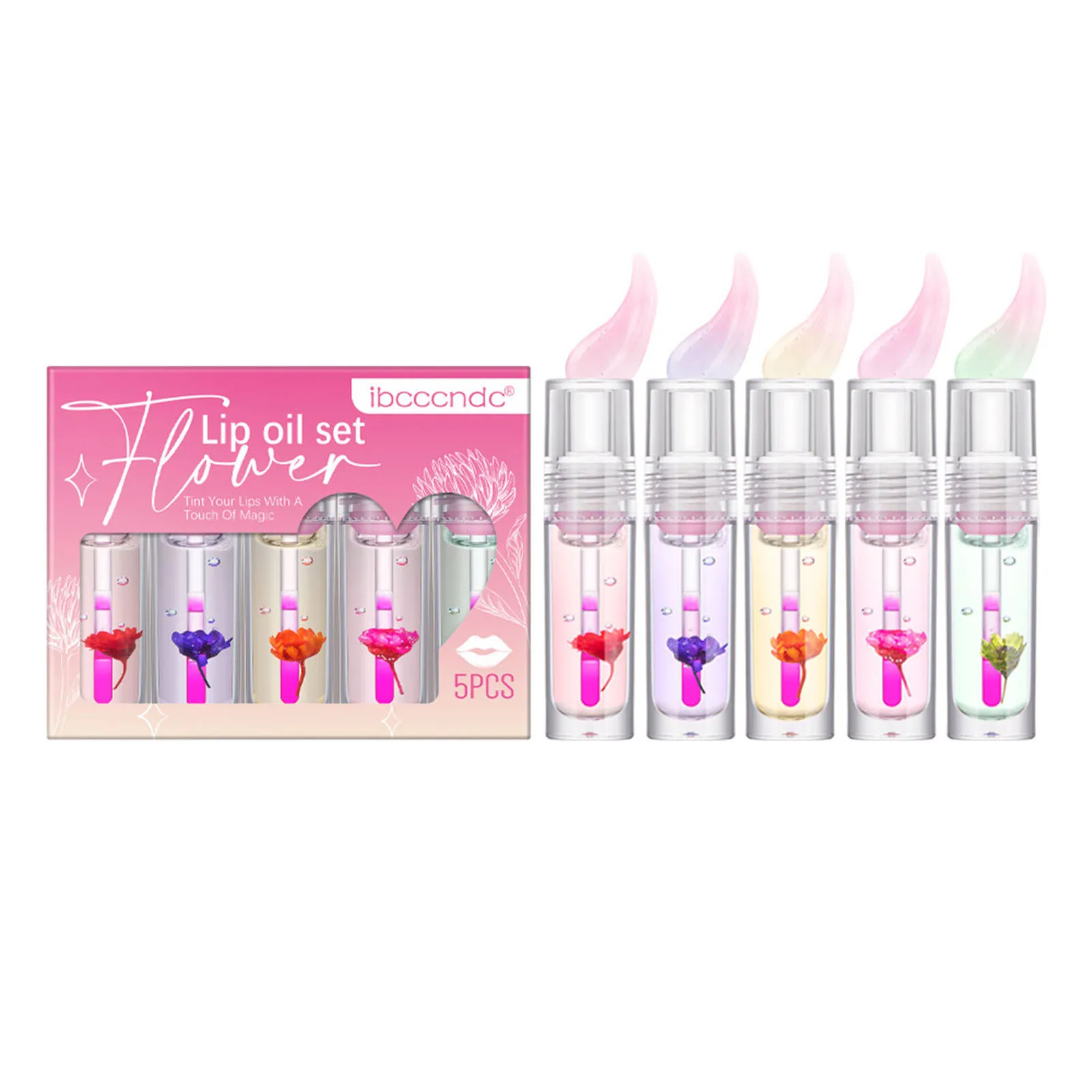 Conjunto de brilho labial não secante, mudança de cor, cores ricas, batom para o dia dos namorados, presente do amor, EIG88, 5pcs