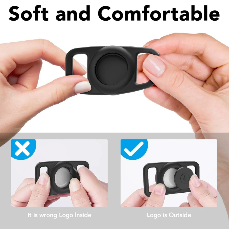 New Style Silicone Protective Cover For Apple AirTag Pet Locator/tracker, Which Is Waterproof And Anti-loss