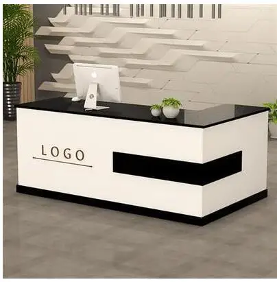 Reception desk clothing store beauty salon bar counter cash register small counter training class corner consultation desk