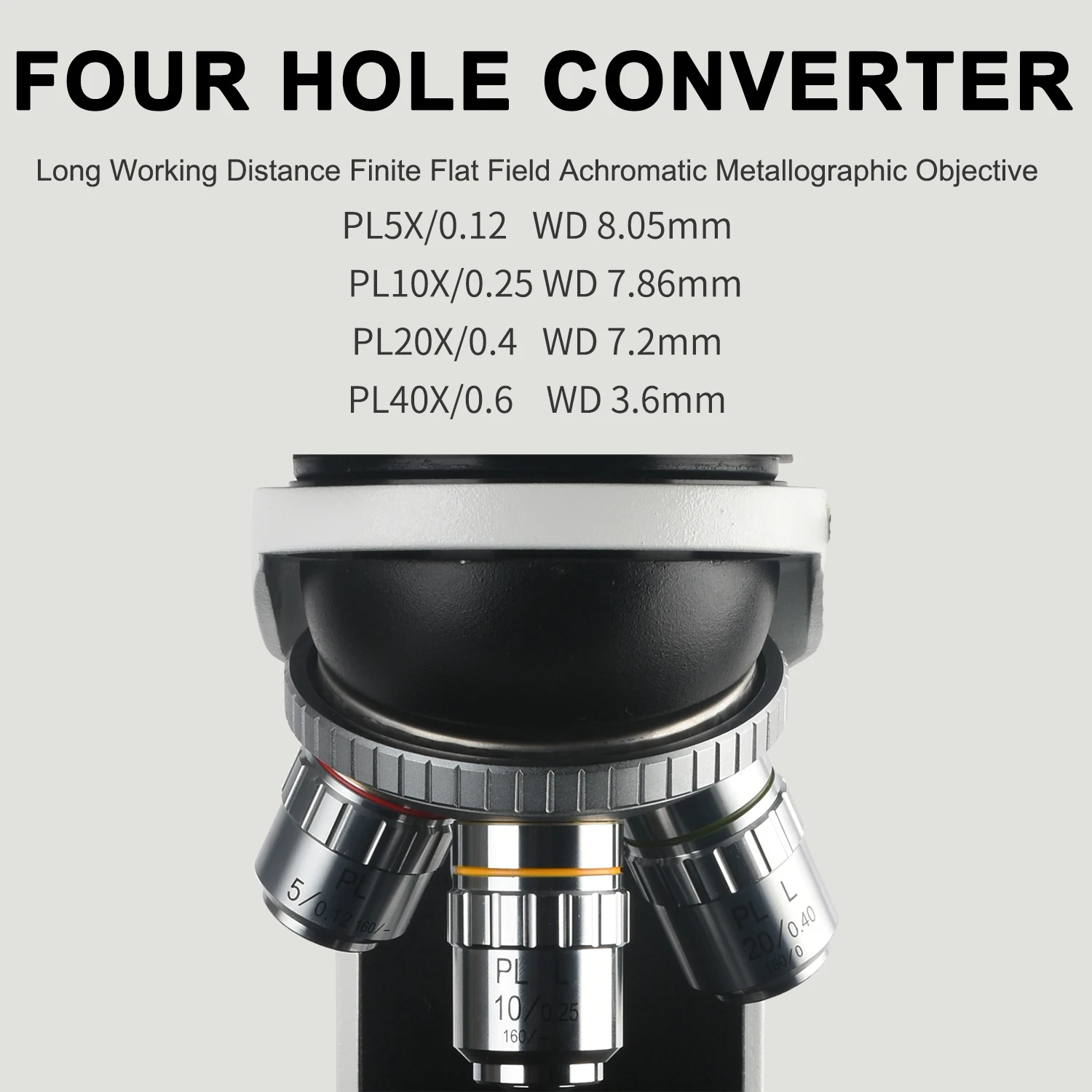 KOPPACE 50X-400X 야금 현미경 상부 및 하부 조명 시스템 접안렌즈 PL10X