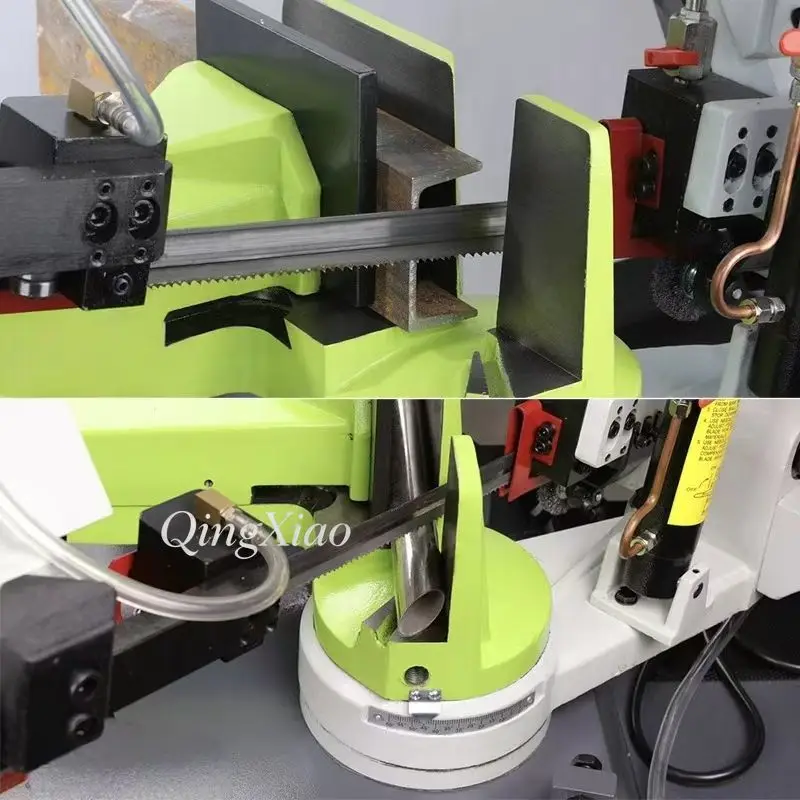 Small Horizontal Band Saw Semi Automatic Portable Multifunctional Band Saw Machine For Metal Cutting Sawing Processing Equipment