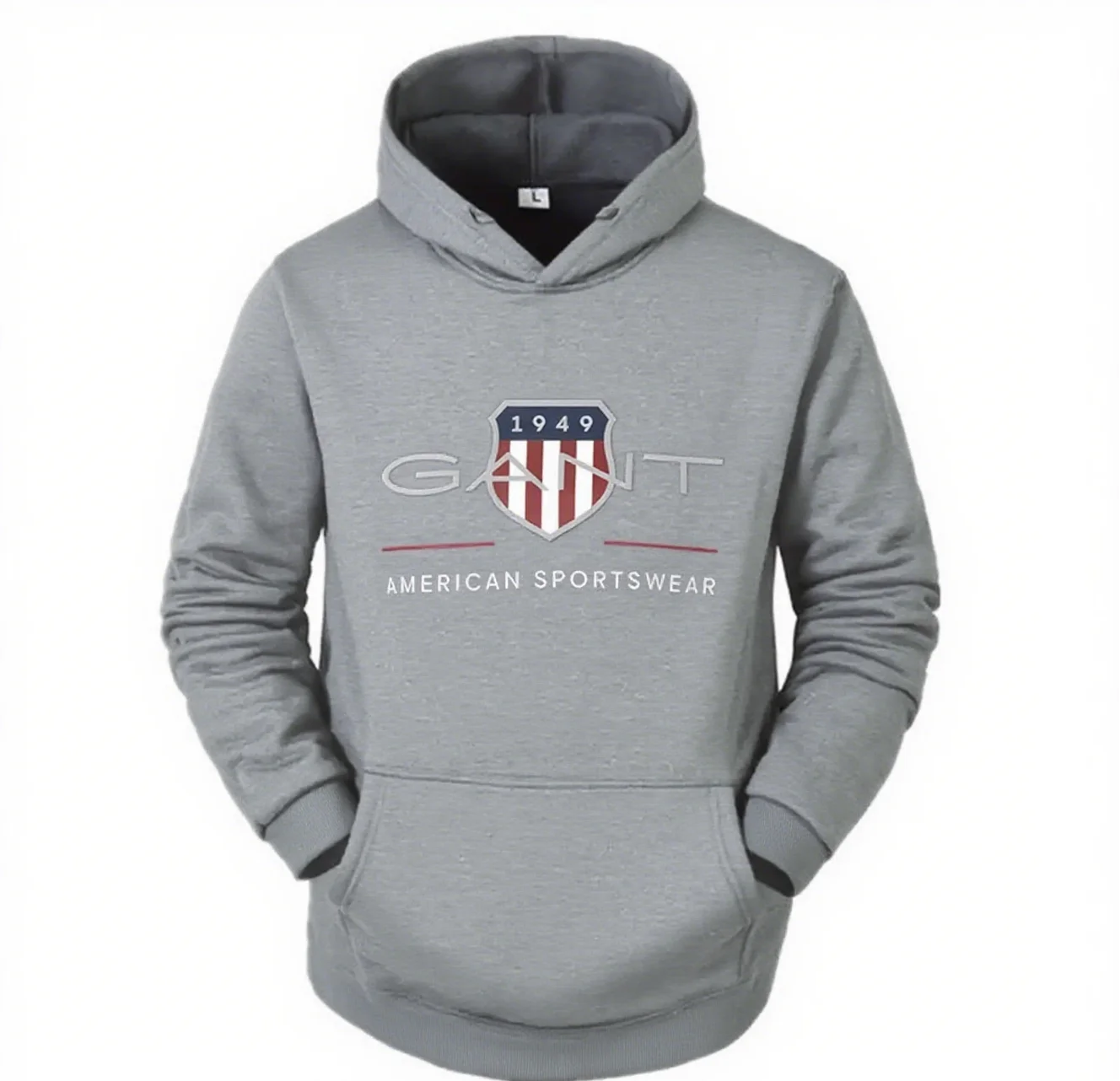 

Heritage 1949 Men's Hoodie-American Sportswear Hoodie with Kangaroo Pocket,Outdoor Casual Warm Sweatshirt,Autumn/Winter Dressing