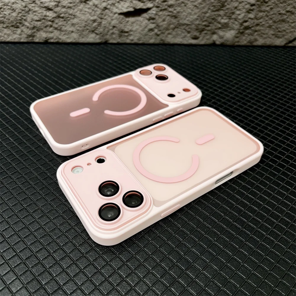 Luxuriöse, verpackte Handyhülle mit mattierter Oberfläche für iPhone 18, 17 Pro Max, Air, 16 Plus, 15, 14, 13, 12, 11, kompatibel mit MagSafe, matte, transparente, magnetische Hülle. – Detail 30