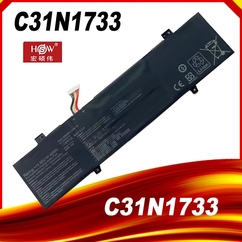 

C31N1733 Laptop Battery For ASUS TP412UA TP412UA-EC207T For VivoBook Flip 14 TP412UA-DB31T Series 0B200-02970000