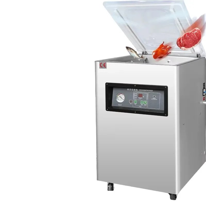 

Вакуумный упаковщик R-Pack 500 с одной камерой и двусторонней вакуумировкой, корпус из нержавеющей стали, подходит для различных сценариев вакуумной упаковки