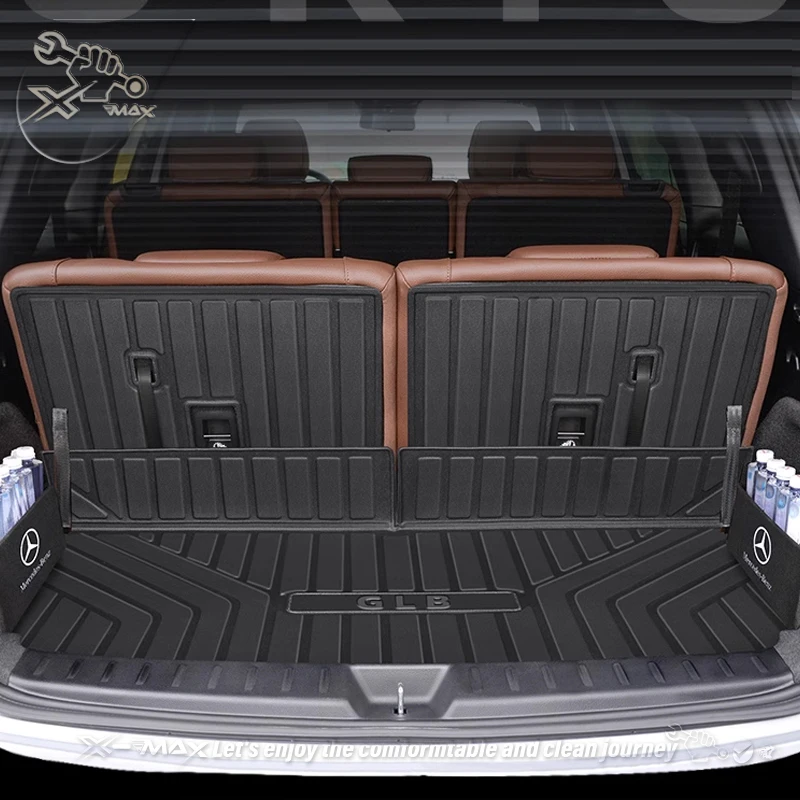 For Benz GLB 220 200 2020-2024 Custom Fit Car Trunk Mat All Season Black Cargo Mat 3D Shaped Laser Measured Trunk Liners