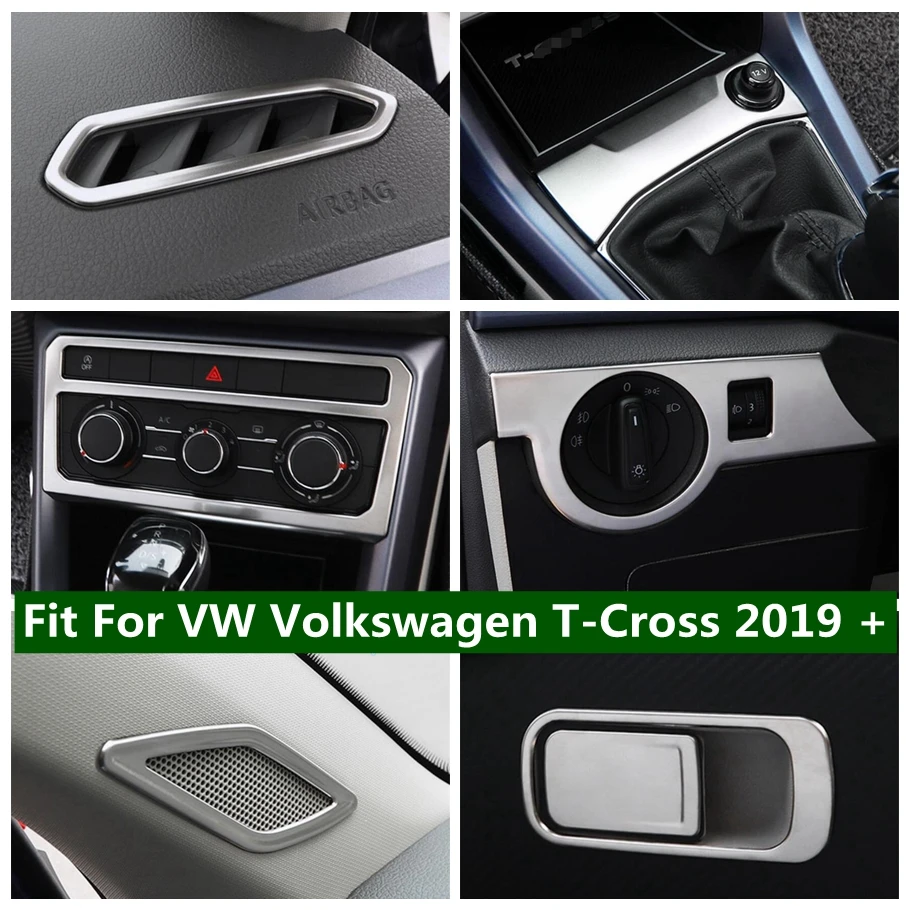 

Head Lamp Light Switch Air Conditioning Vent AC Outlet Glove Box Handle Cover Trim For VW Volkswagen T-Cross T Cross 2019 - 2023