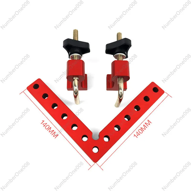 

Регулируемый 90 градусов L-образный деревообрабатывающий прямоугольный позиционирующий зажим, алюминиевая угловая линейка