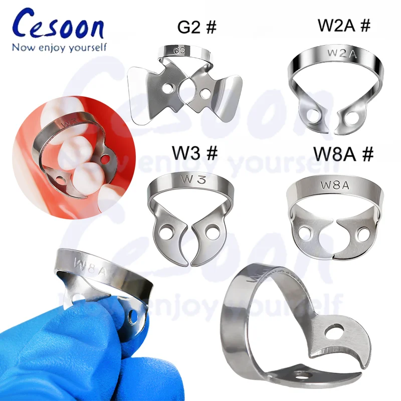 1 قطعة/الحزمة الأسنان المطاط السد المشابك 50 أحجام حاجز كليب استعادة السد حامل قصاصة لأداة معدات المواد تقويم الأسنان عن طريق الفم #5