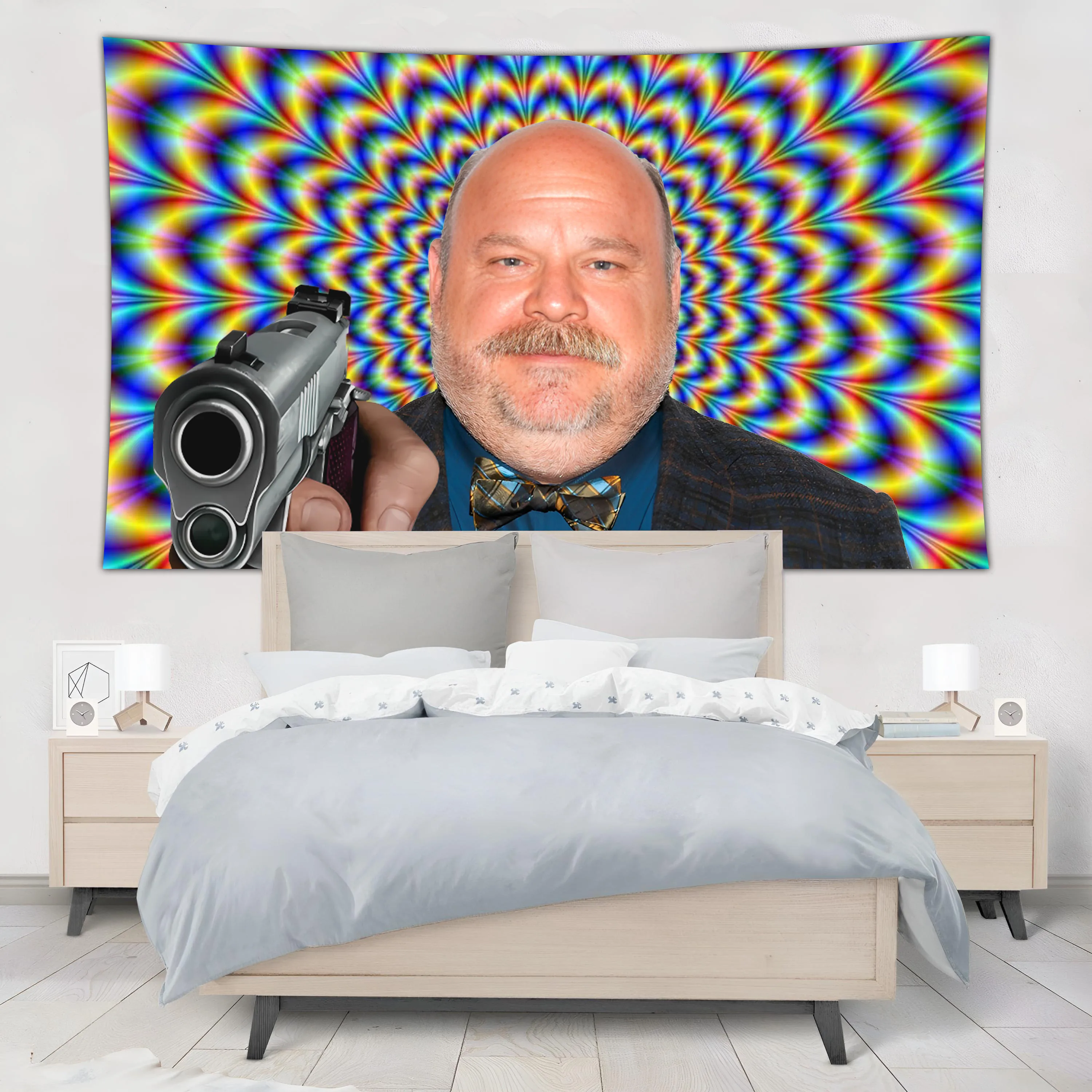 90x150cm Bertram Hates Kids Tapestry Wall Hanging, Funny Memes, Art Aesthetics, Hippie Room, Bedroom Decoration, Sofa, Yoga Mat