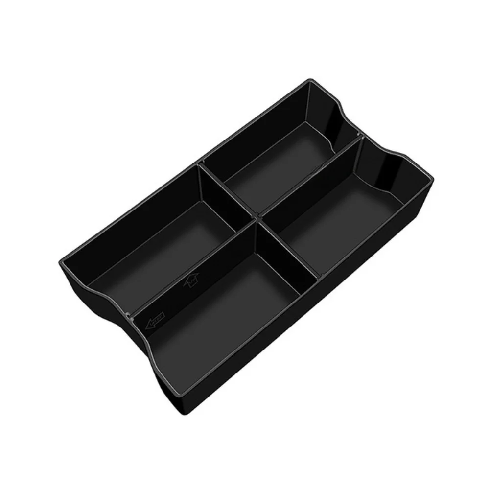 For Road Trips RAV4 Center Console Box Armrest Storage Box Organizer Drink Holder Matte Black Lightweight Design