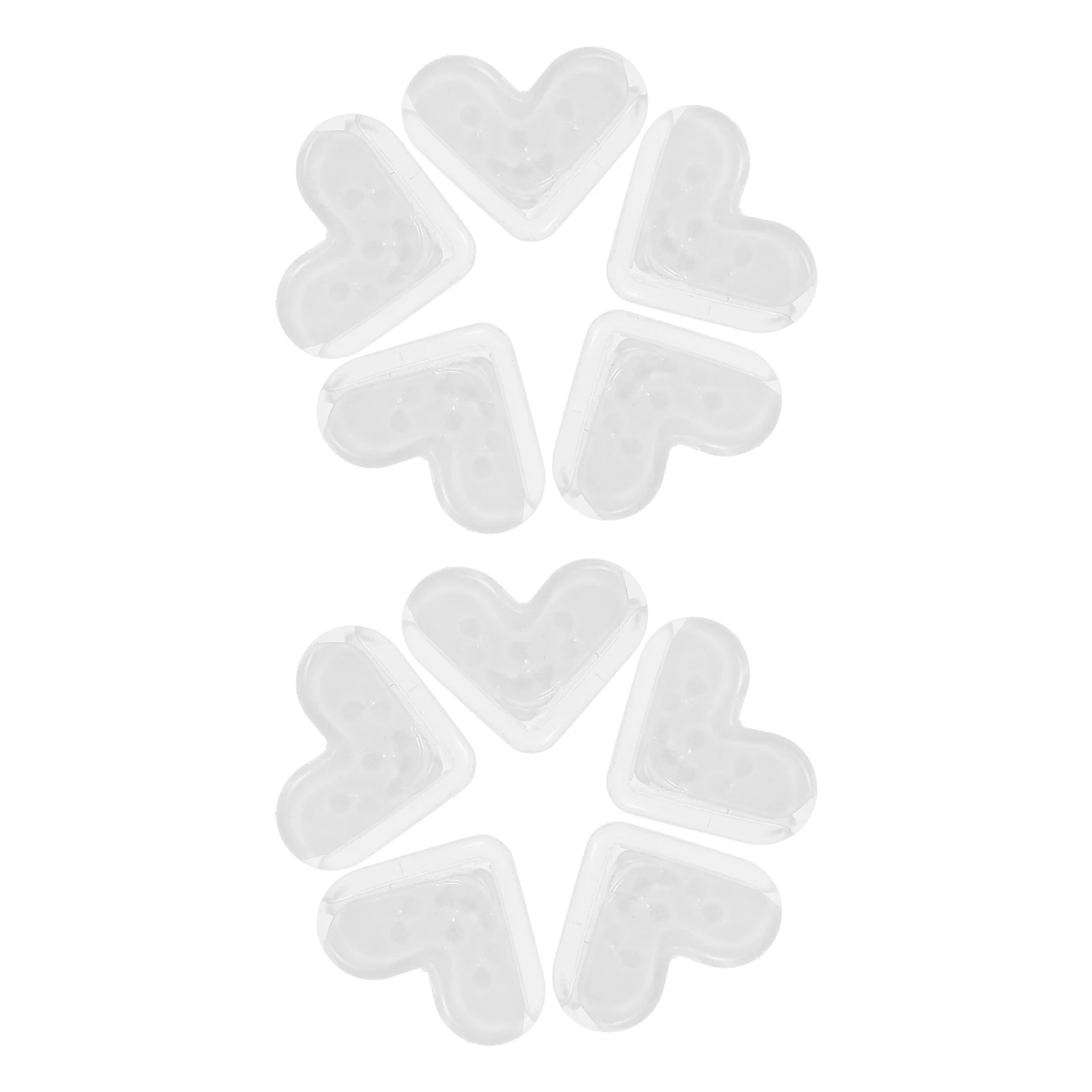 

10Pcs Table Corner Covers Elegant Corner Protectors Durable Construction Scratch Prevention Glass Table Protector