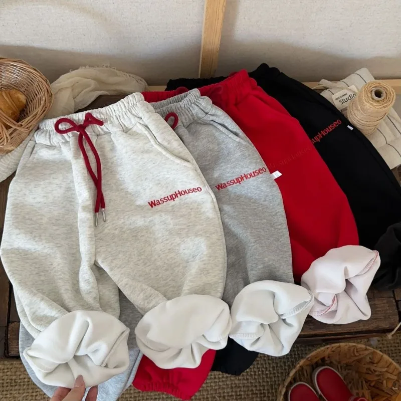 Bellbell 2026 Herbst Baby Jungen Jogginghose 1-8 Jahre Kinder Jungen Sporthose Winter Plus Samt Warme Kleinkind Jungen Hose – Detail 15
