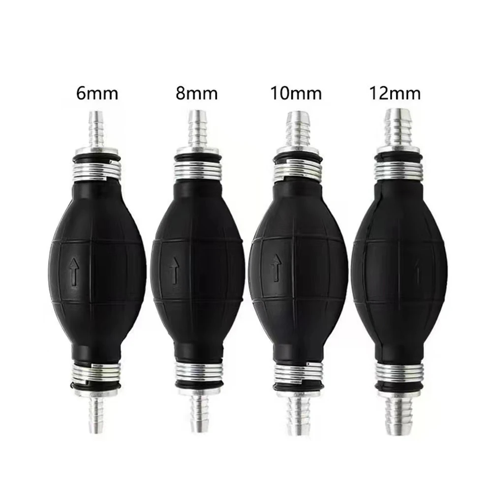 Automobile Fuel Pump Rubber Manual Liquid Oil Transfer Pump Petrol Diesel Hand Primer Bulb for Car Marine Outboard 6/8/10/12mm
