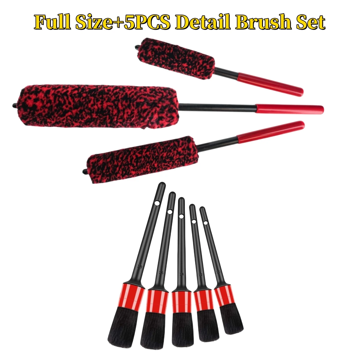Autoband Wiel Detaillering Borstels Set Multifunctionele Car Cleaning Tools Voor Auto Velg Band Buigbaar Detail Schoon Gemakkelijk Auto Wassen Te