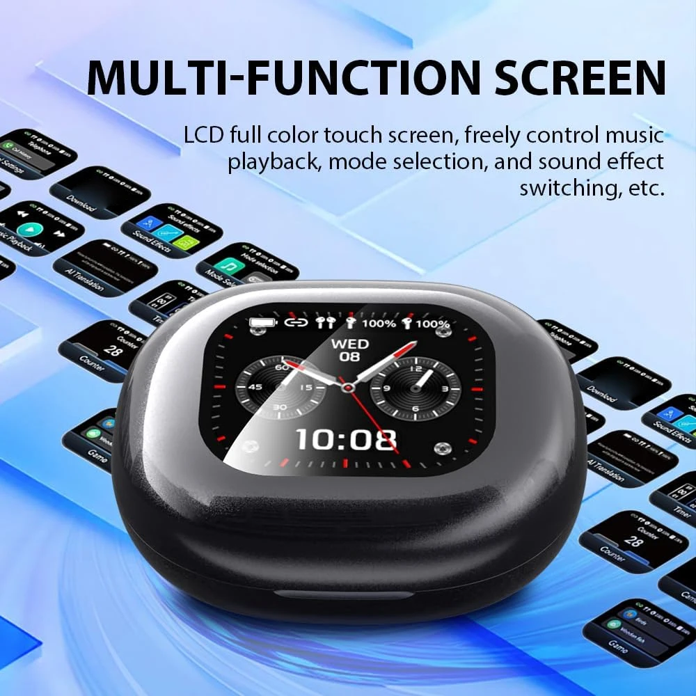 

UYUXIO BT 5.4 AI Language Translation Earphone Wireless Earbuds with 144 Languages Real Time Translator Ear Buds for Business