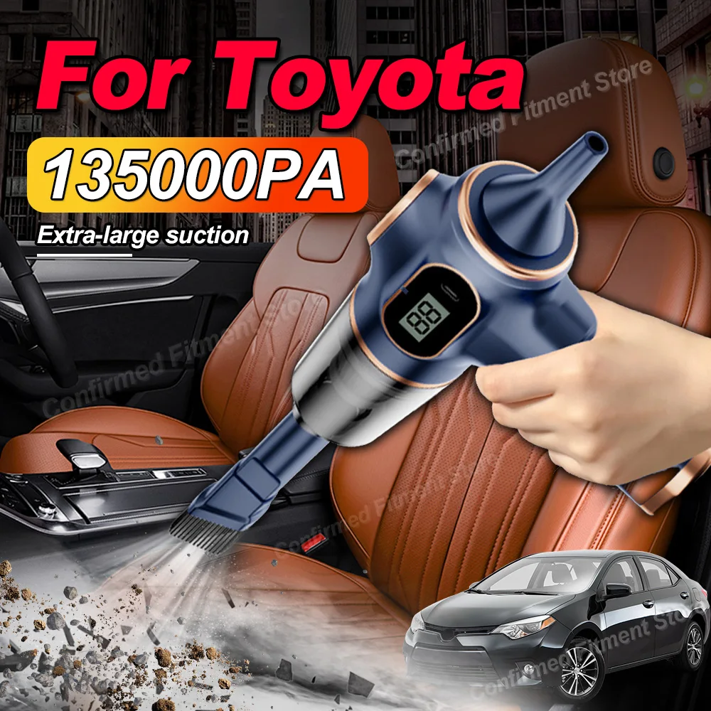 135000PA Extra-Large Suction Wireless Portable Auto Vacuum Cleaner For Toyota RAV4 4Runner Camry Tundra Corolla Sienna Tacoma