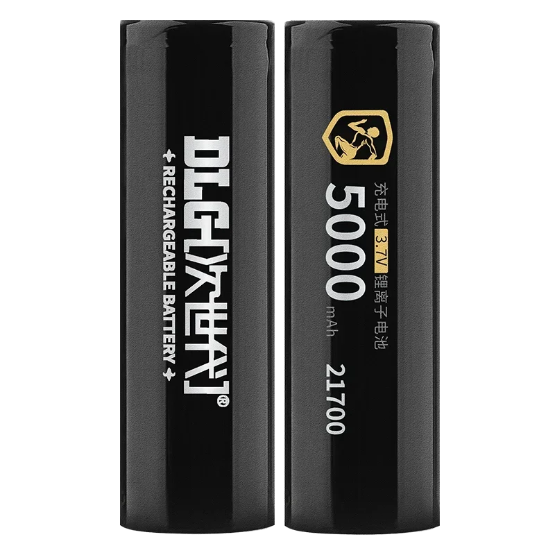 21700 Battery DLGPOWER 5000mAh High Capacity 3.7V Rechargeable Li-ion Dischargeable High Power batteries for Home Appliances