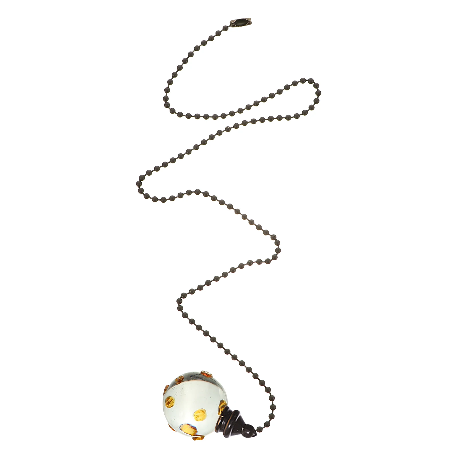 

White Crystal Ball Pendant European Style Home Decor Ceiling Fan Chain Luxurious Atmosphere Furniture Decoration Workshop Store