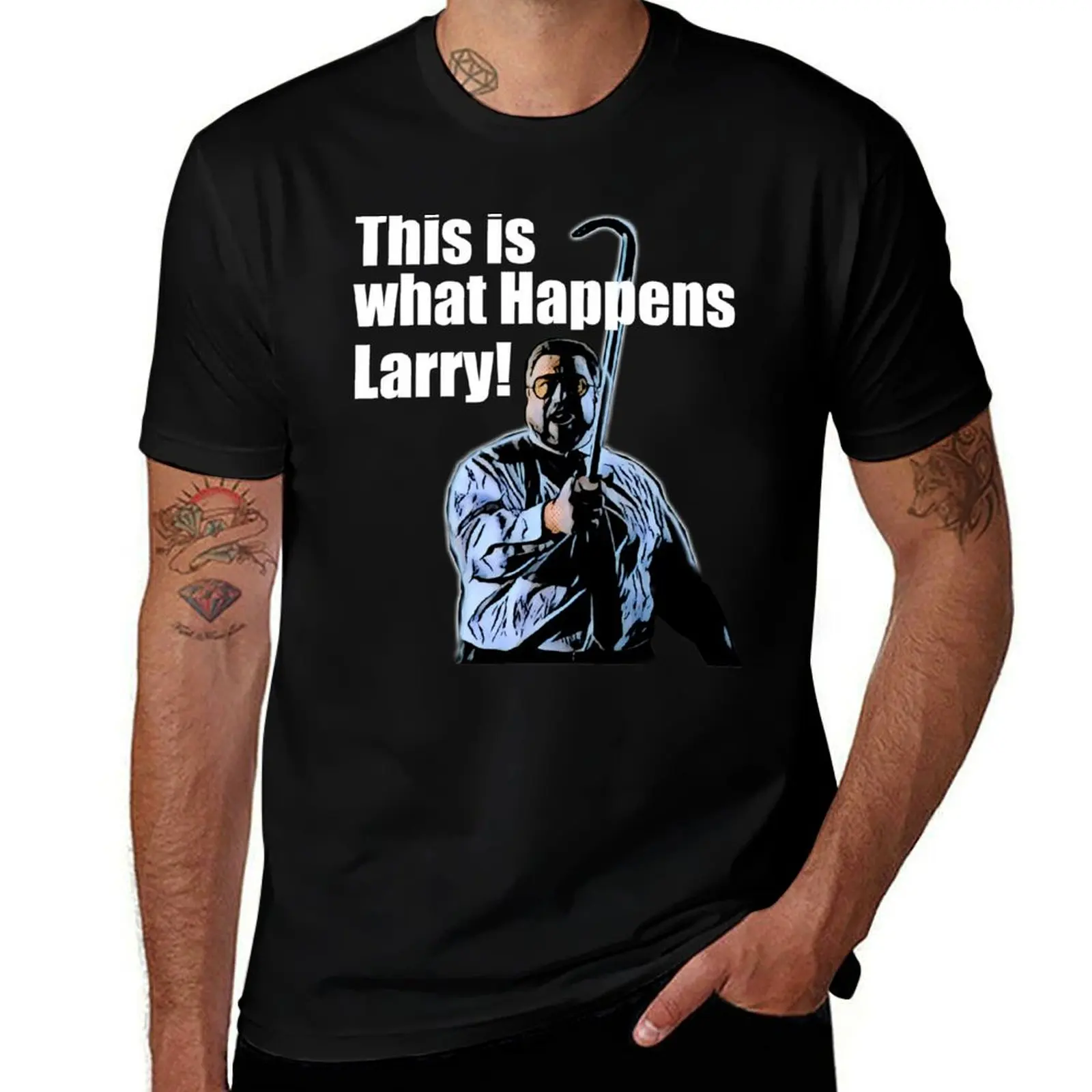

Хлопковая мужская рубашка, что Ларри, мягкие футболки с рисунком, роскошные мужские футболки, мужская футболка, футболка t