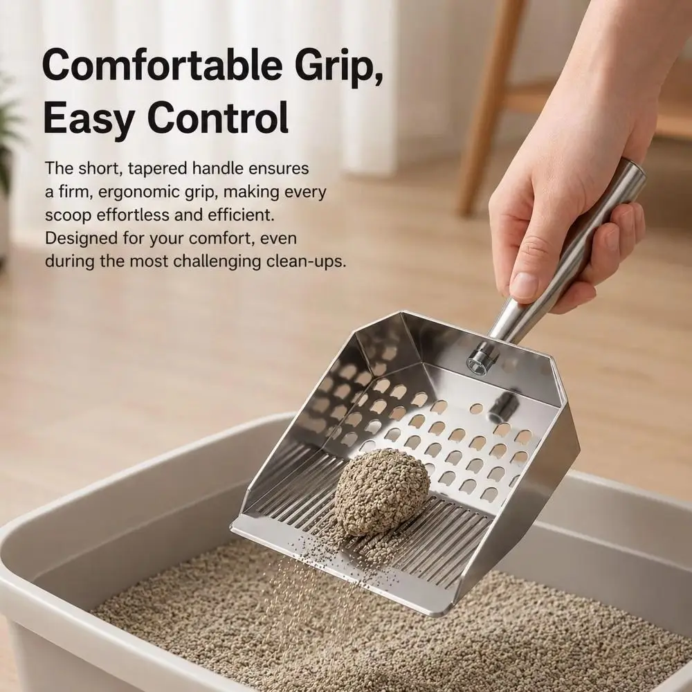 Short/Telescopic Handle Stainless Steel Sand Scoop Easy To Clean Comfortable Grip Clam Digging Shovel Rust-proof Fast Sifting