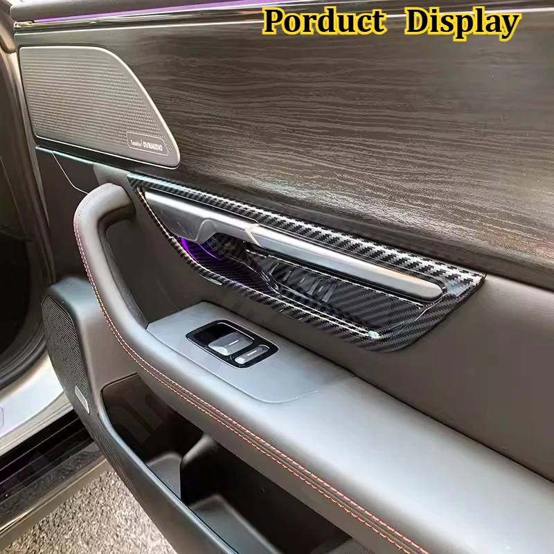 

Наклейка на внутреннюю ручку двери/декоративная наклейка на внутреннюю часть двери/защитная накладка для интерьера XPENG P7/P7i 2020~2024