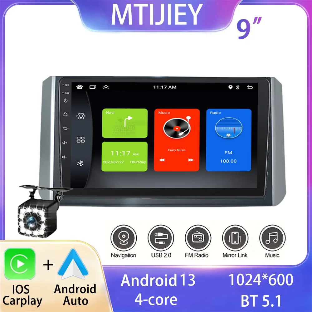 

2 DIN 9inch Android 13 Sereen Car Player For Mitsubishi Xpander 2018 2019-2020 Carplay Auto BT FM GPS Wifi Radio Stereo Player