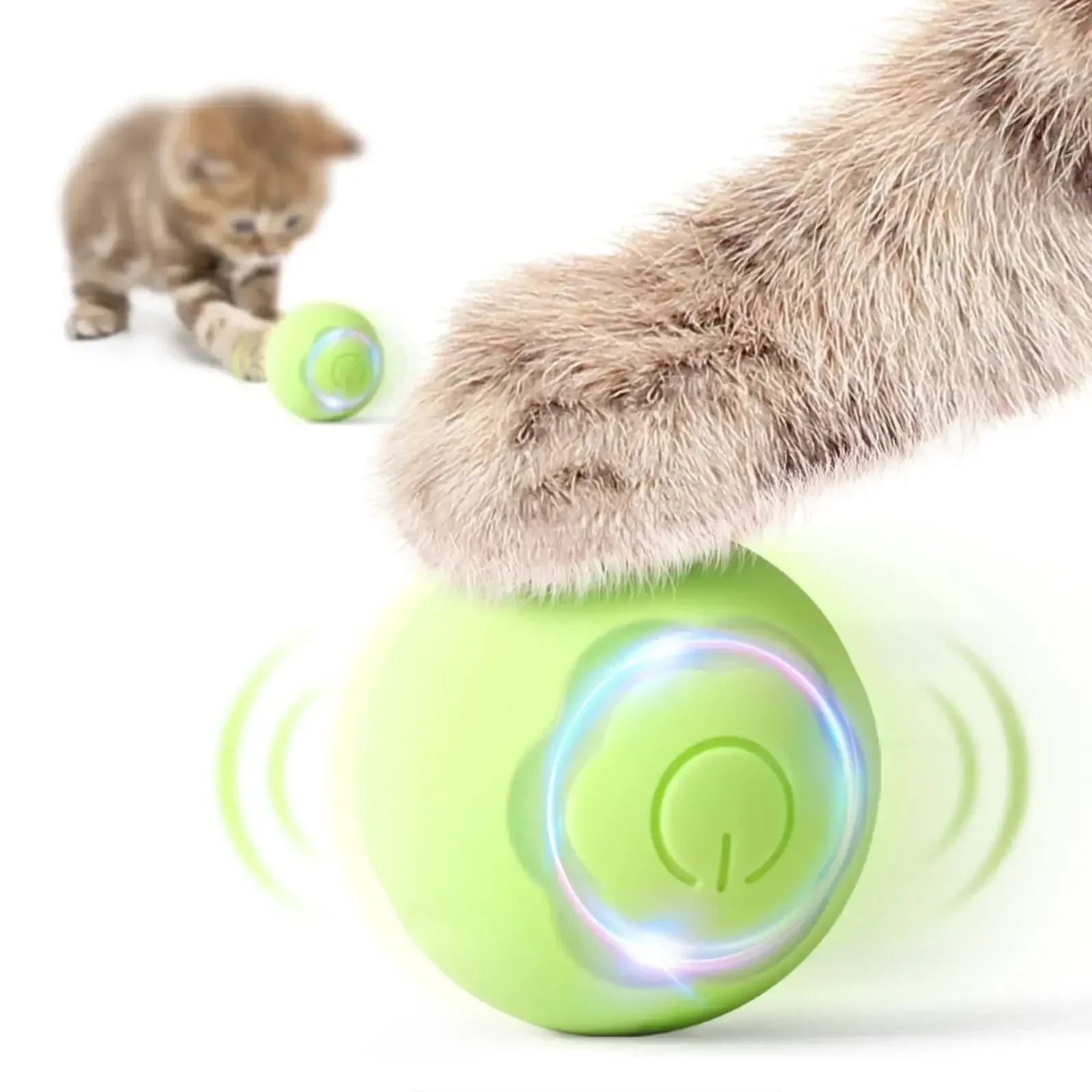 CLEARANCE SALE-Interactive Cat Ball Toys Automatic Rolling Electric Toys for Cats Training Self-moving Kitten Toy Indoor Playing