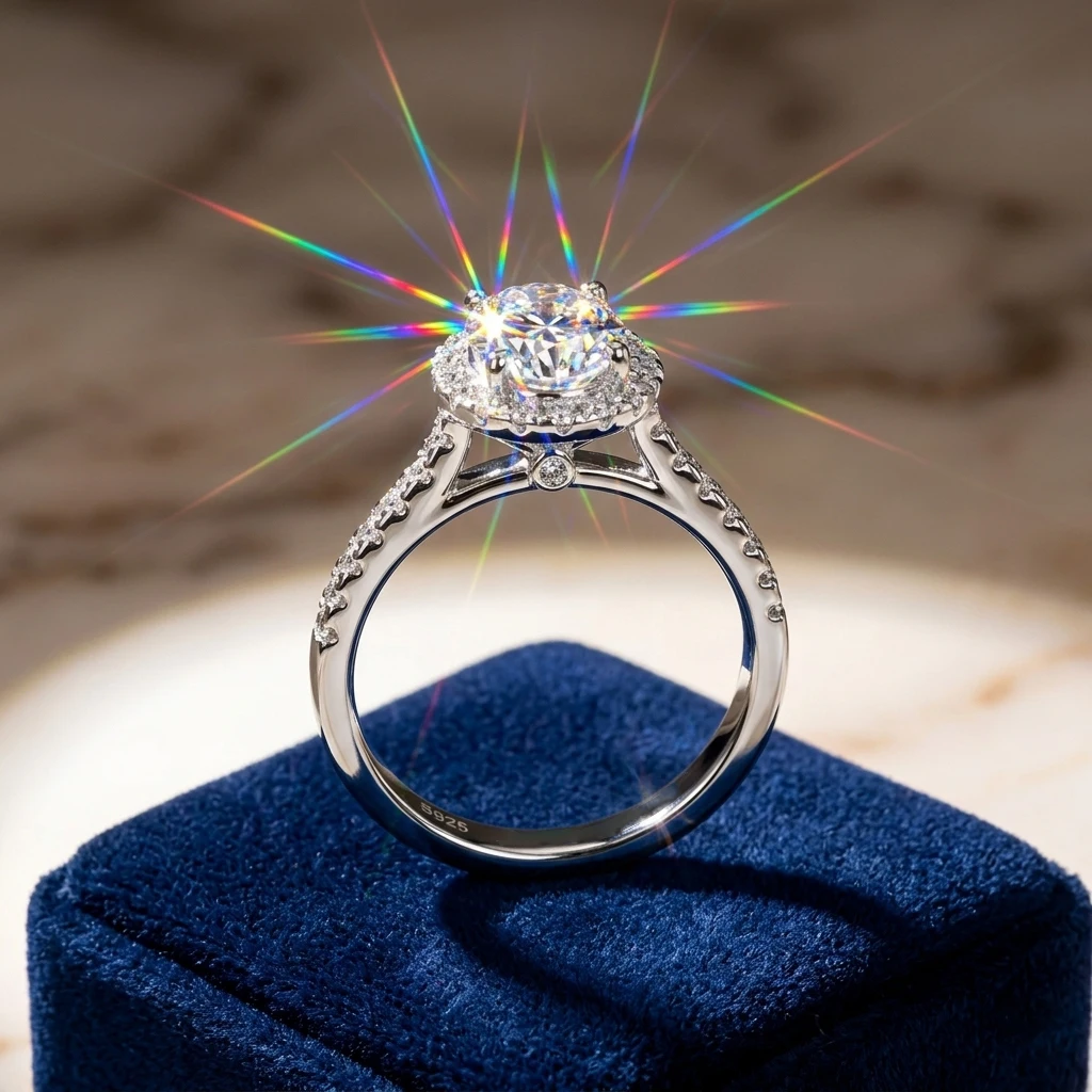 

Кольцо с овальным муассанитом, серебро 925 пробы, цвет D, чистота VVS1, оправа Halo, обручальное кольцо, роскошный ювелирный подарок, сертификат качества