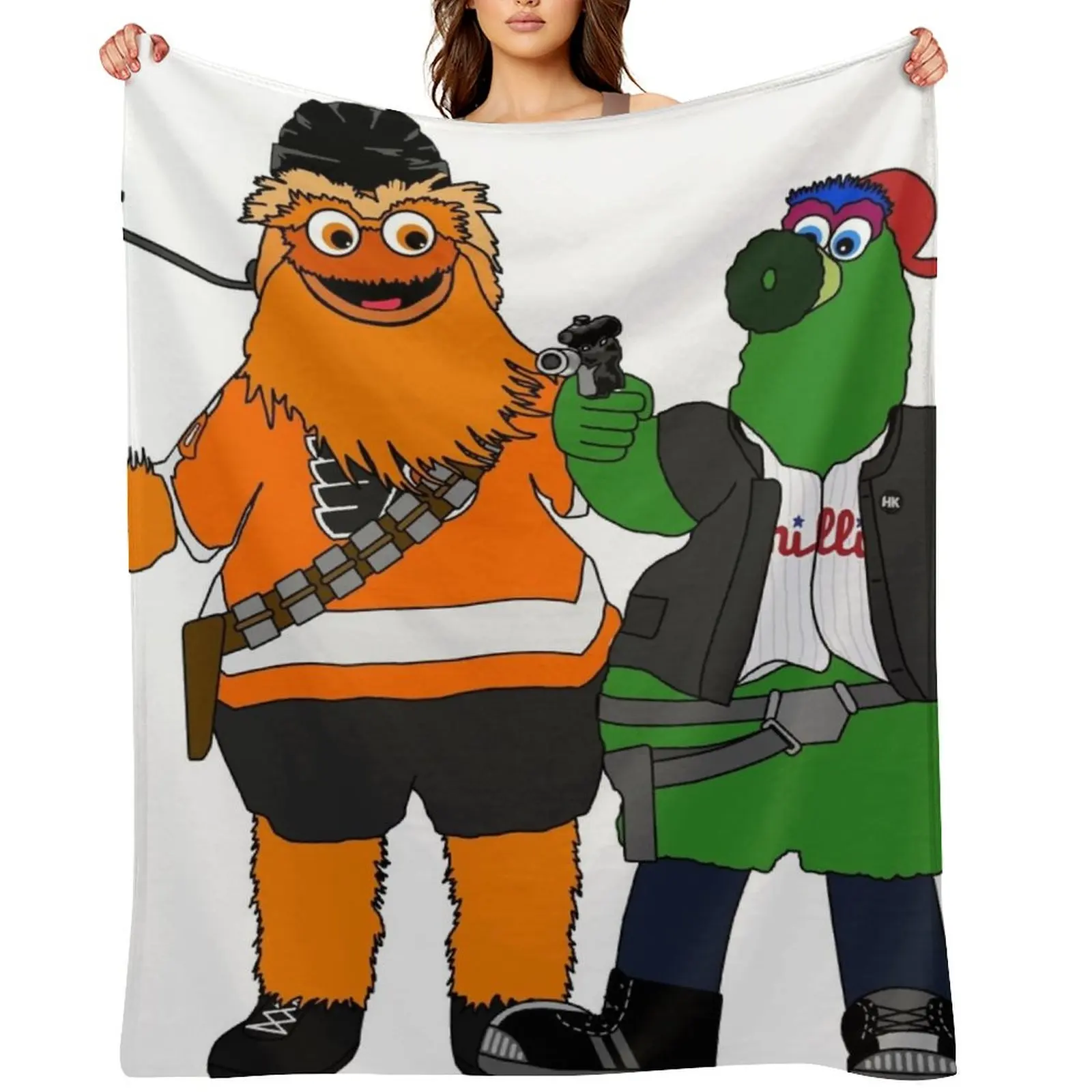 

pHan Solo and Grittbacca Throw Blanket Beach Thermals For Travel Weighted christmas gifts Blankets