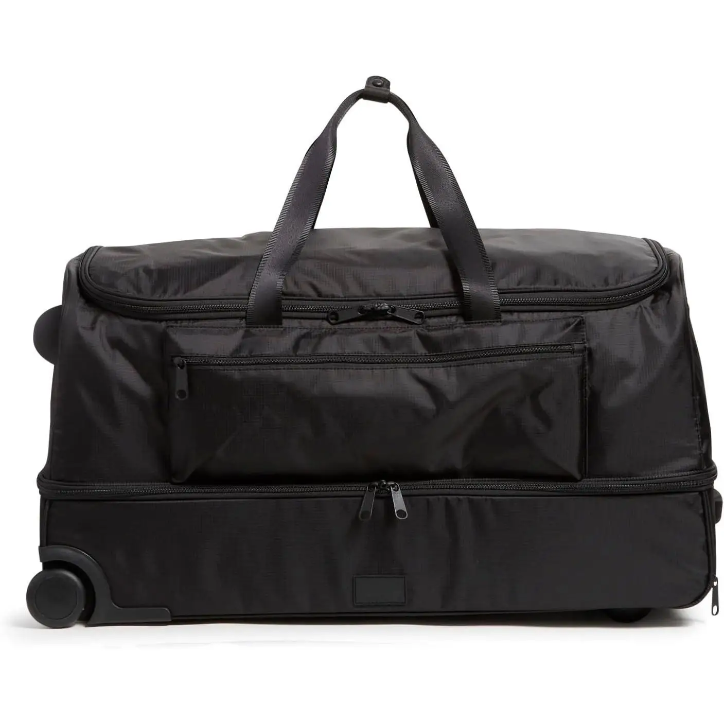 

Women's Recycled Ripstop XL Foldable Rolling Duffel Travel Bag, Black, One Size,The fabric is lightweight, durable and water-