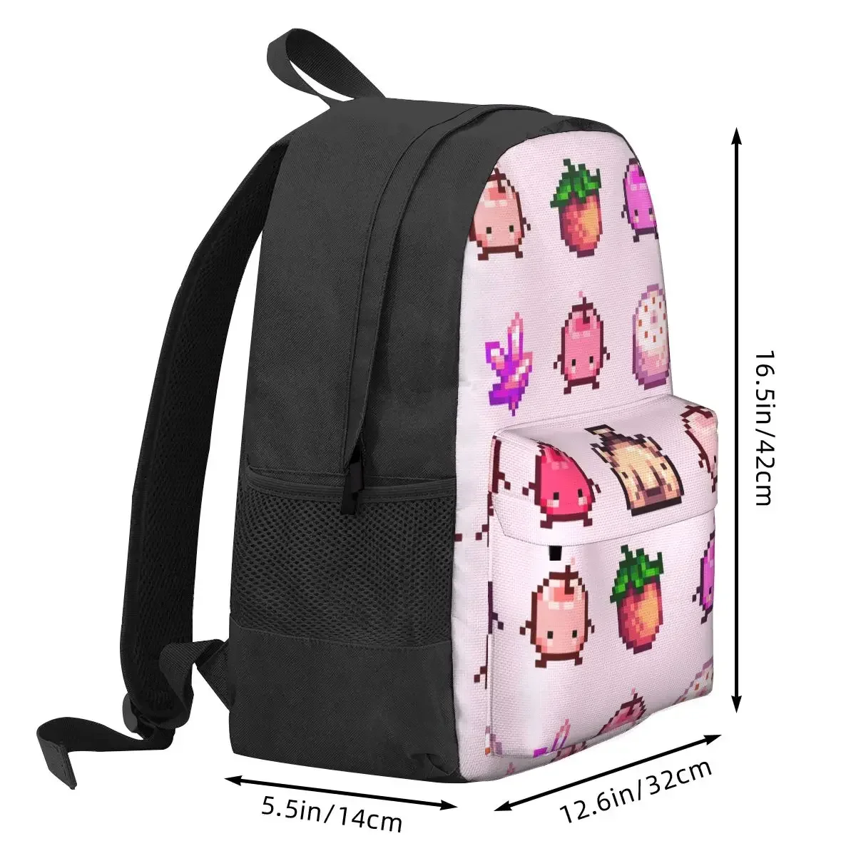 Stardew Valley Pink Junimo Set Backpacks Boys Girls Bookbag Children School Bags Kids Rucksack Travel Rucksack Shoulder Bag