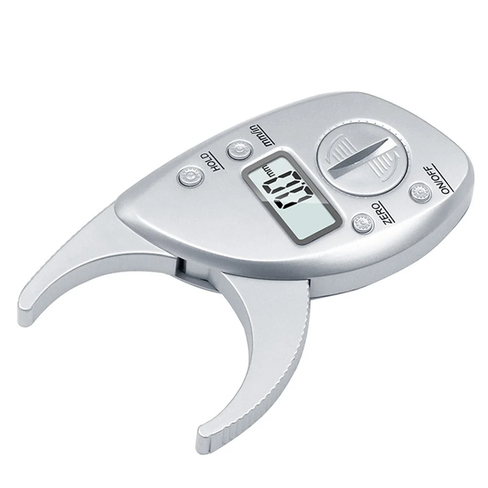 Body Fat Caliper, Portable Digital LCD Fat Tester Skin Fold Test Analyzer, Athletic Men Measuring Caliper for Digital Body