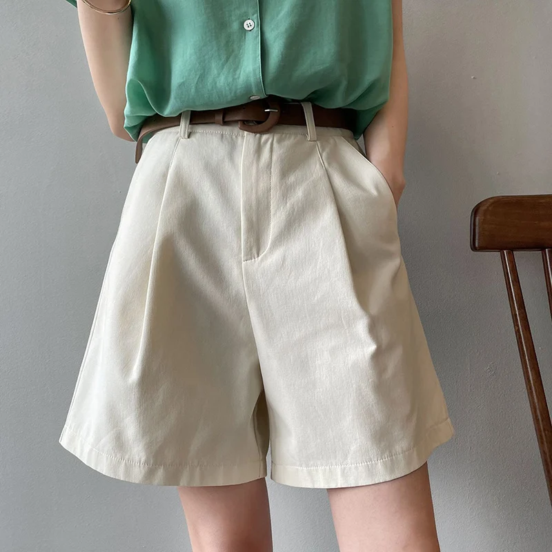 Hot Sale Summer Lady Korean High Waist Short Joggers Women Fashion Baggy Short Cargo Pants Girls Daily Thin Leisure Shorts view 2