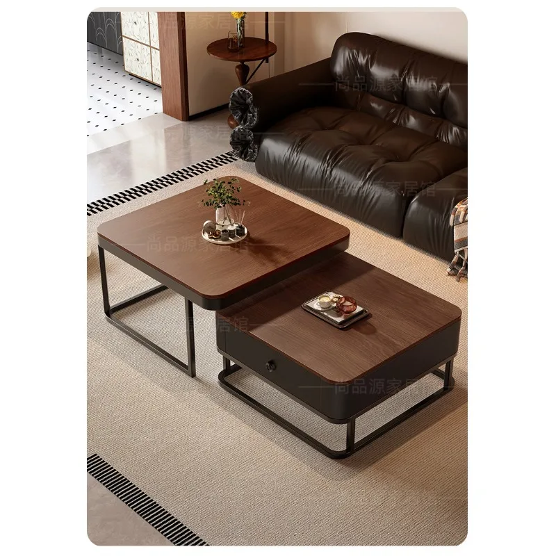 

Medieval coffee table light luxury high-end living room home 2026 new modern simple squ