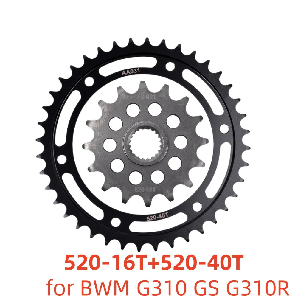 

520 16T 520-40T Front Sprocket Gear Staring Wheel Cam for BWM G310 GS 2016-2020 G310R