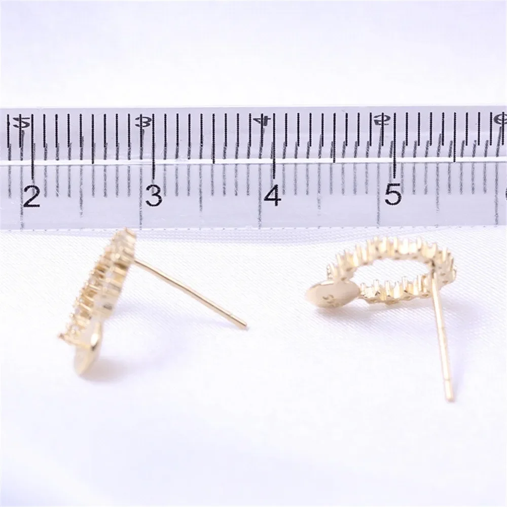 S925 Sterling Silver Pearl Earring Settings DIY Jewelry Making Supplies Blank Earring Posts for Handcrafted Accessories No Pearl