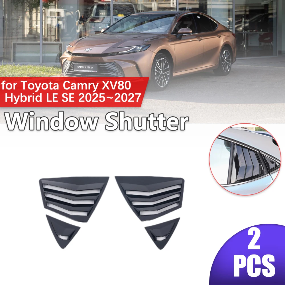 

Автомобильный затвор для Toyota GT86 86 Subaru BRZ Scion FR-S 2013 ~ 2021, заднее боковое окно, жалюзи из АБС-пластика, стильные треугольные наклейки, аксессуары