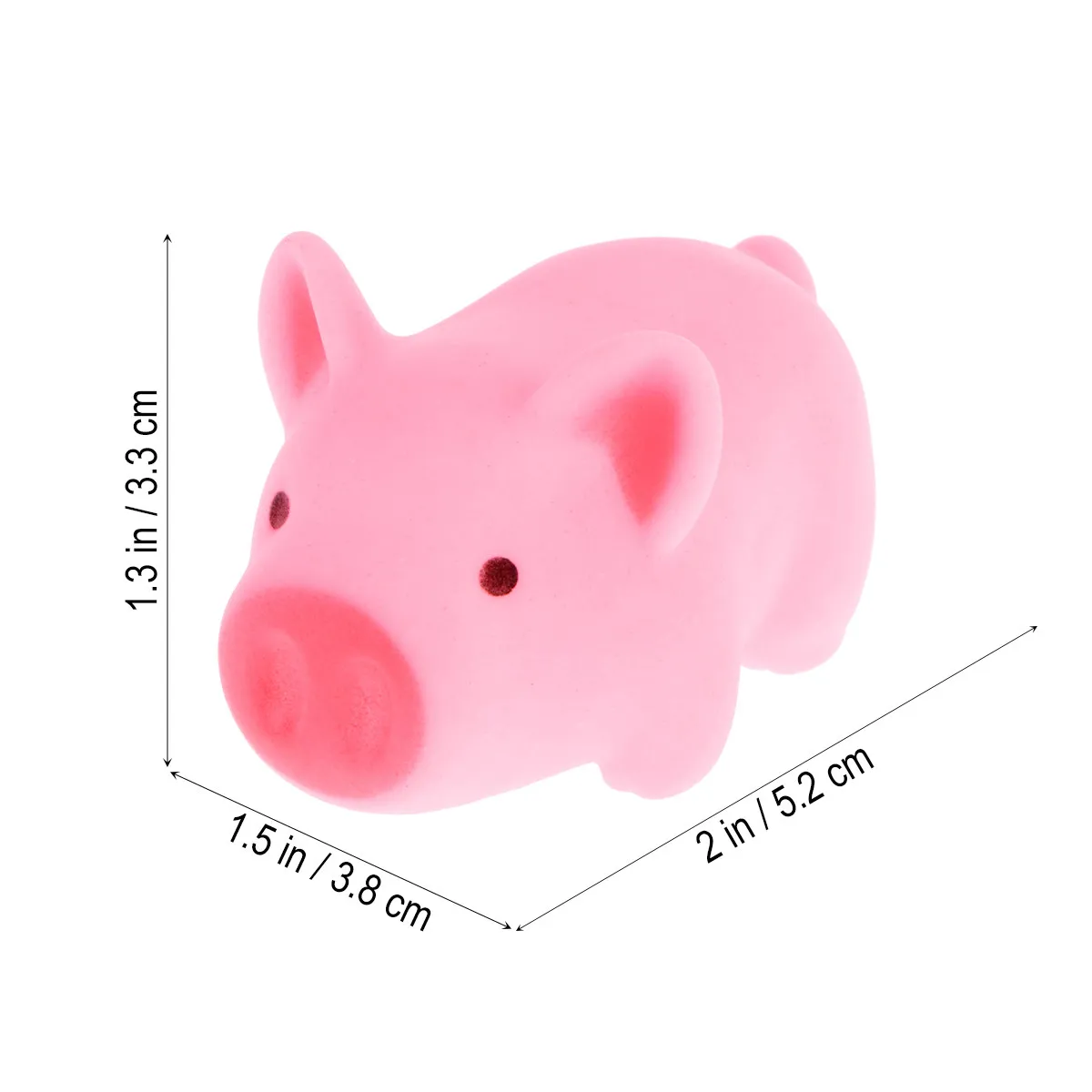 10Pcs Cute Mini Rubber Pigs Bath Water Play Squeak Safe Baby Kids Gifts for Bathtime Pig Bath Toy Rubber Pig Toy