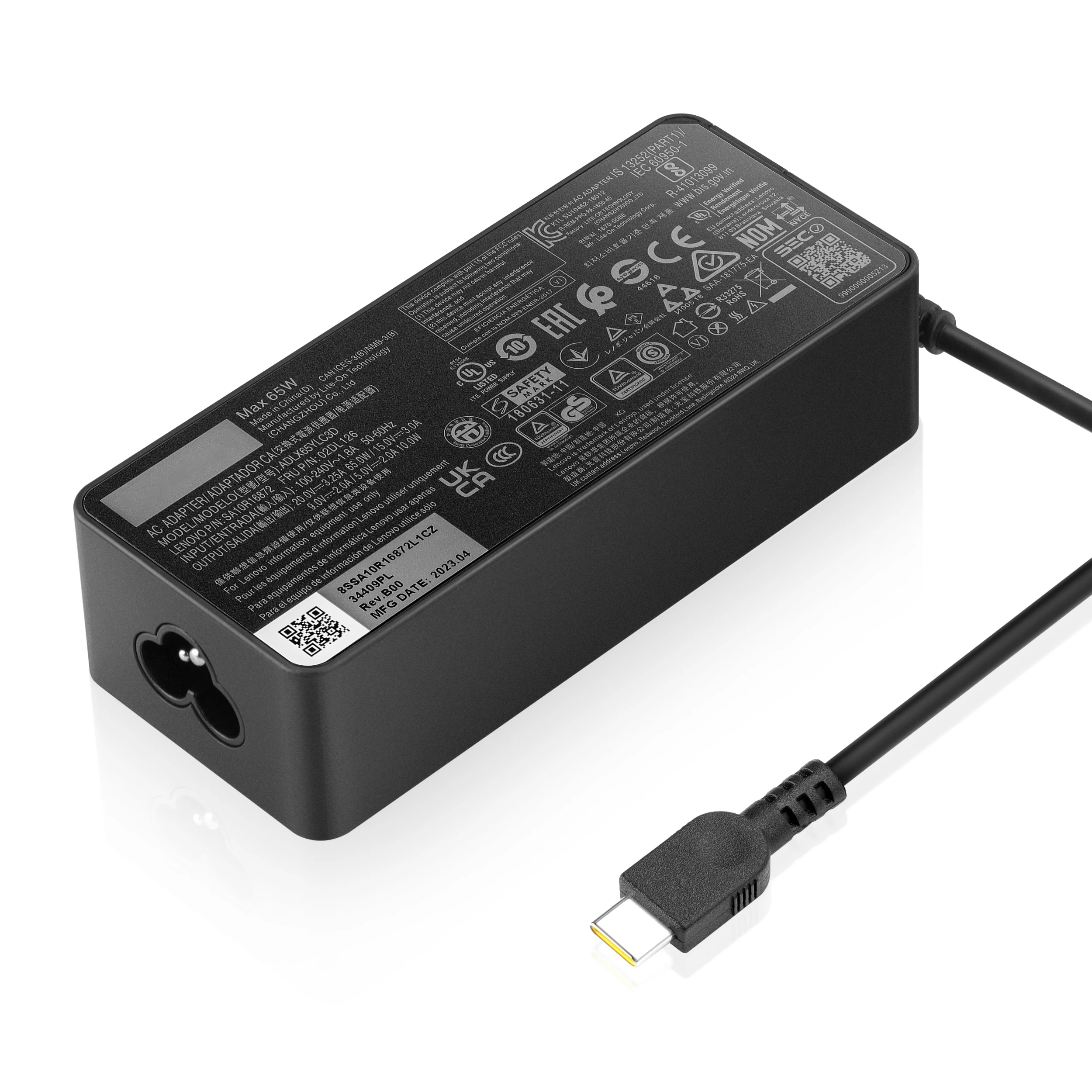 Imagem -03 - Carregador do Adaptador do Portátil do Tipo-c 65w 20v 3.25a Adlx65ylc3d Lenovo Thinkpad T14 T15 E14 E15 X1carbon X13