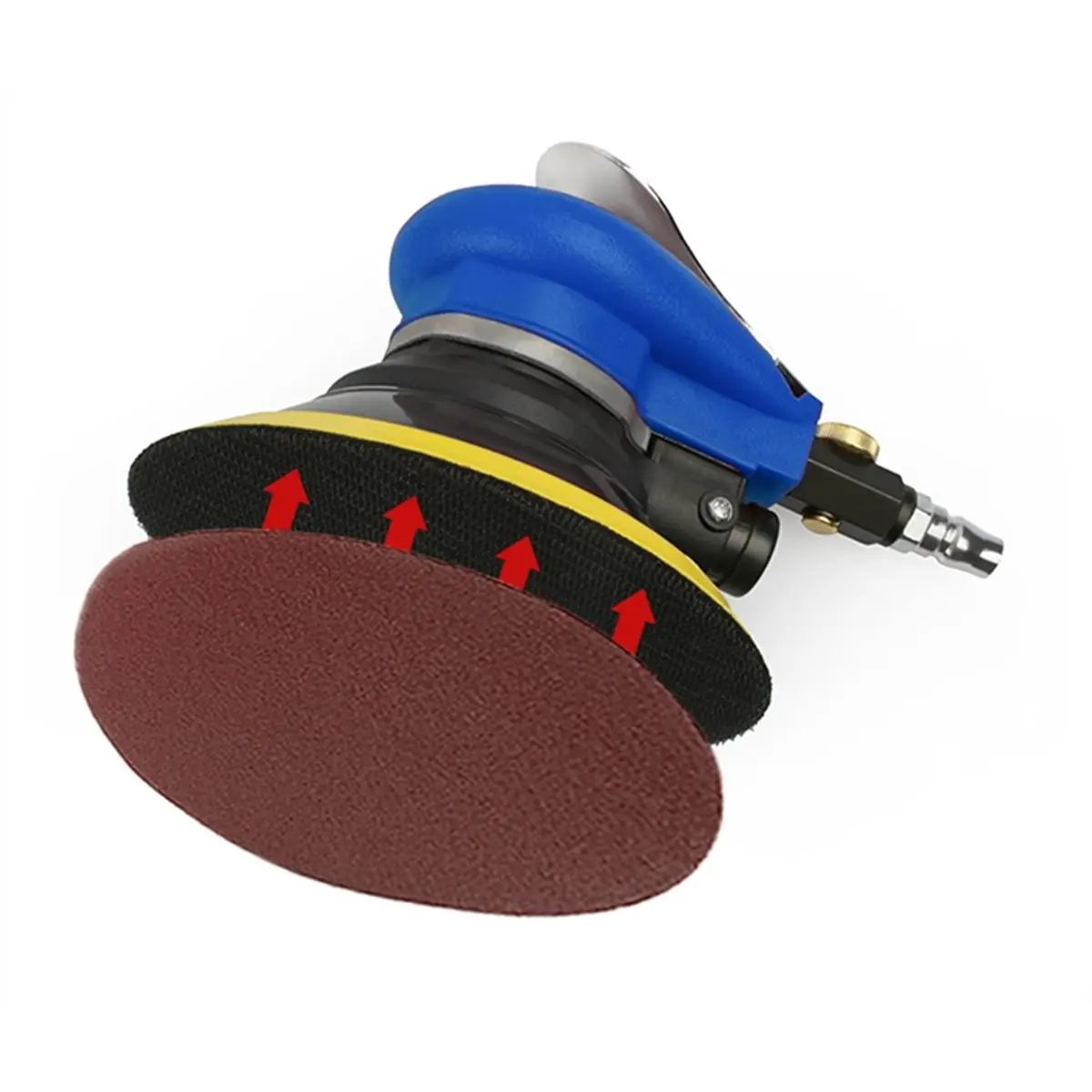 DT35BG 5Inch 125mm Pneumatic Orbital Sander Air Grinder for Car Rust Removal Mini Household Disc Sandpaper Grinder - view 6