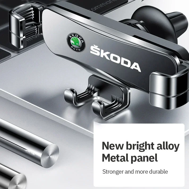Car Phone Holder Air Vent Clip Mount Mobile GPS Support Smartphone Stand For Skoda Octavia Fabia Rapid Yeti Superb Octavia A 5 A - view 2