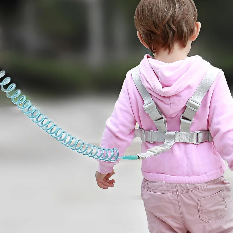 Ceinture de prévention des pertes pour nourrissons et jeunes enfants, corde de traction, bracelet de prévention des pertes pour bébé, corde à ressort de 2m, sécurité pour bébé