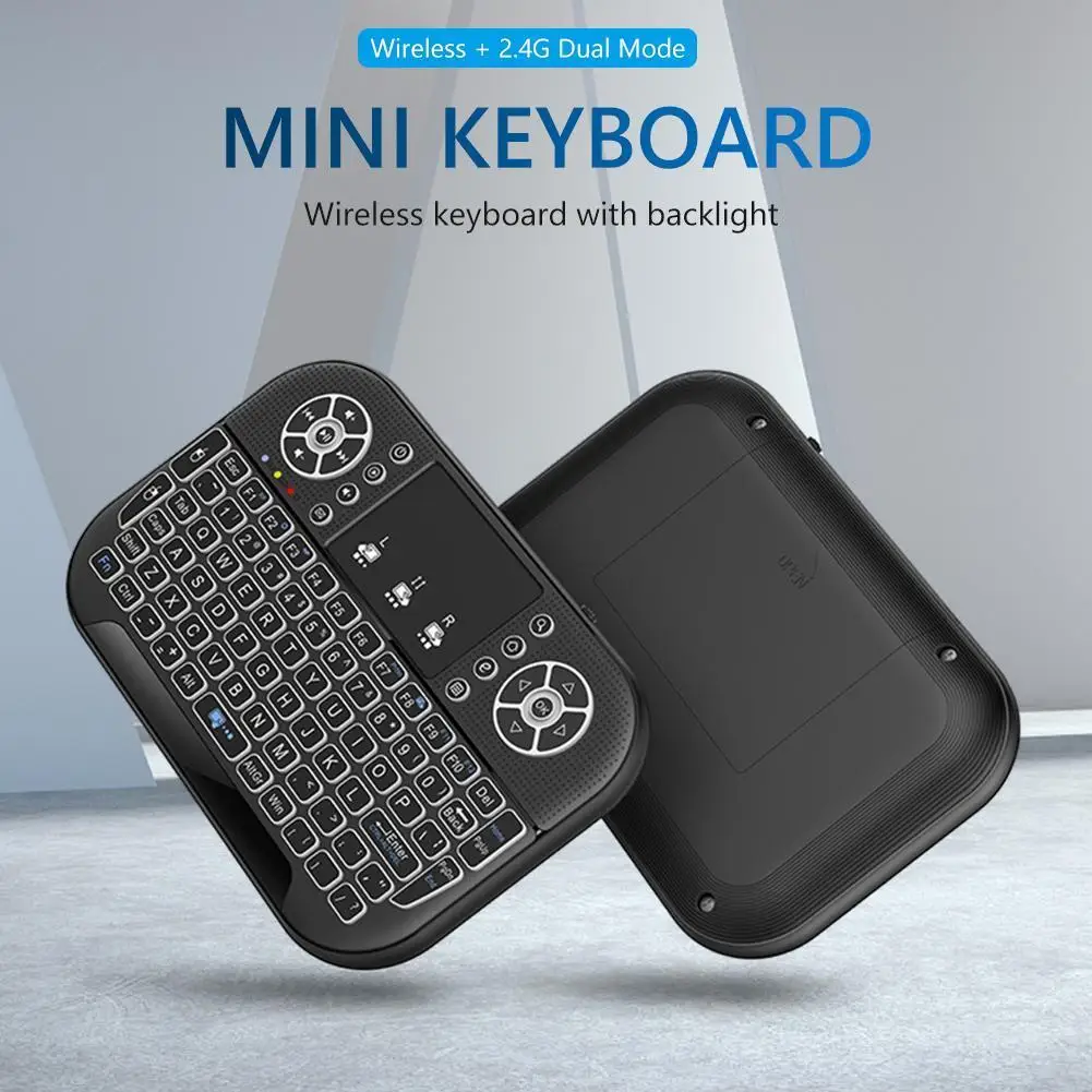 

Mini Wireless Keyboard 2.4G&Bluetooth-compatible Rechargeable Fly Air Mouse Remote Control Keyboard Remote Control for PC Laptop