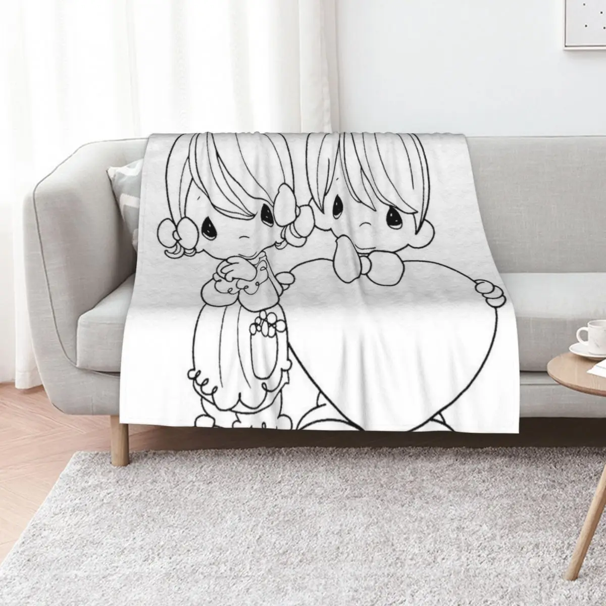Precious Moments Throw Blanket valentine gift ideas Cute Blankets For Bed Sofa Soft Plush Plaid Giant Sofa Blankets