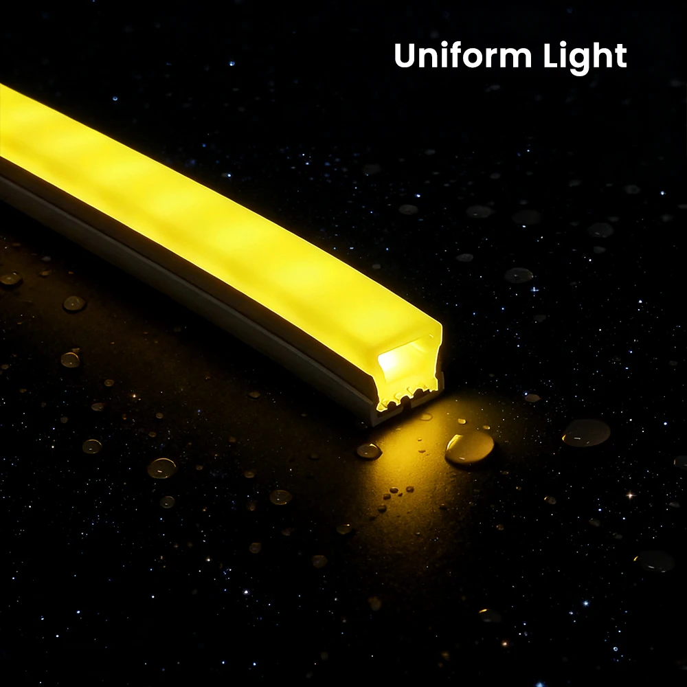 0.5m-5m Flexible Silicone Neon Tube 3 Sides Top Lighting for WS2811/WS2812 SMD LED Light Strip PCB Protection Covering Tube IP67